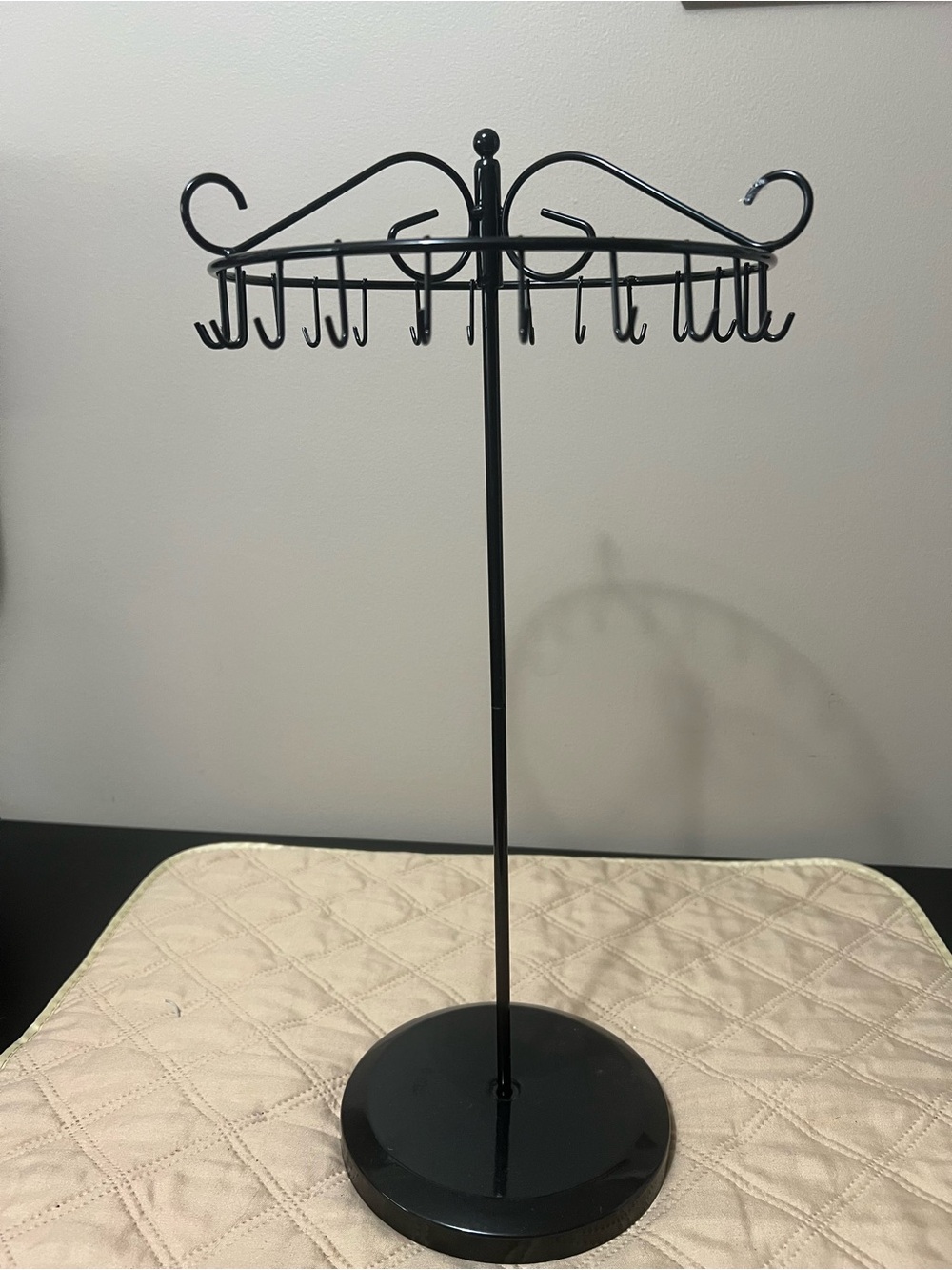 Black Metal Rotating Jewelry Tree Stand - Unbranded - Picture 4 of 4
